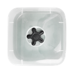 green basics growpot square allin1 25cm leaf green